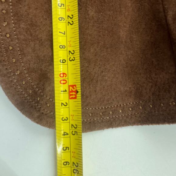 Vintage 1990s/Y2K Chadwicks Womens Jacket Size 14 Suede Floral Embroidered - Picture 9 of 9